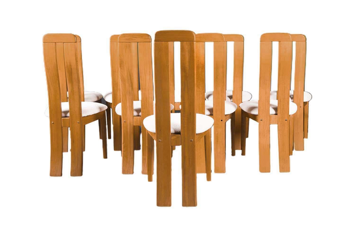 Late 20th Century Benny Linden Mid-Century Modern Sculpted High Back Teak Chairs 10