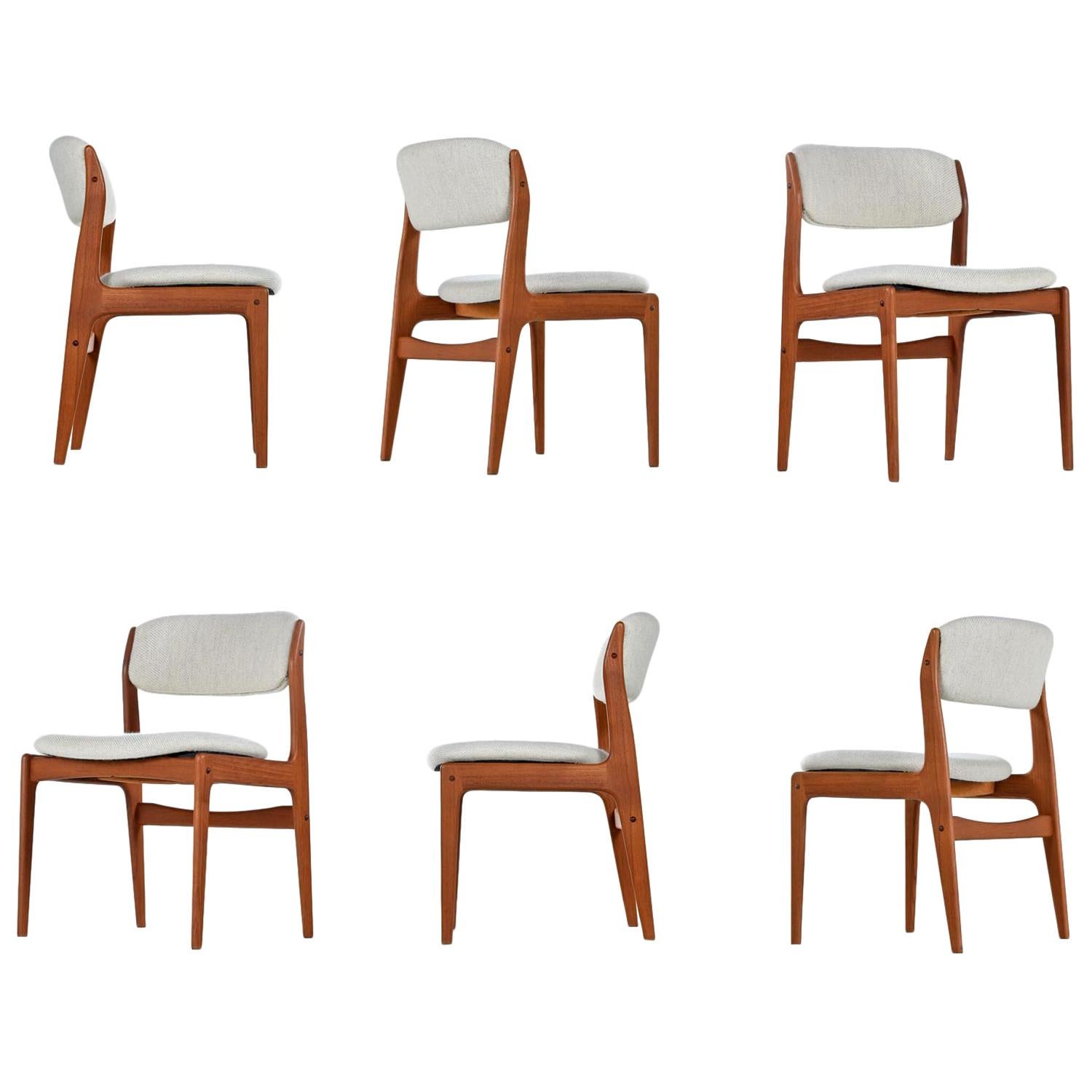 Benny Linden Scandinavian Modern Solid Teak Dining Chairs