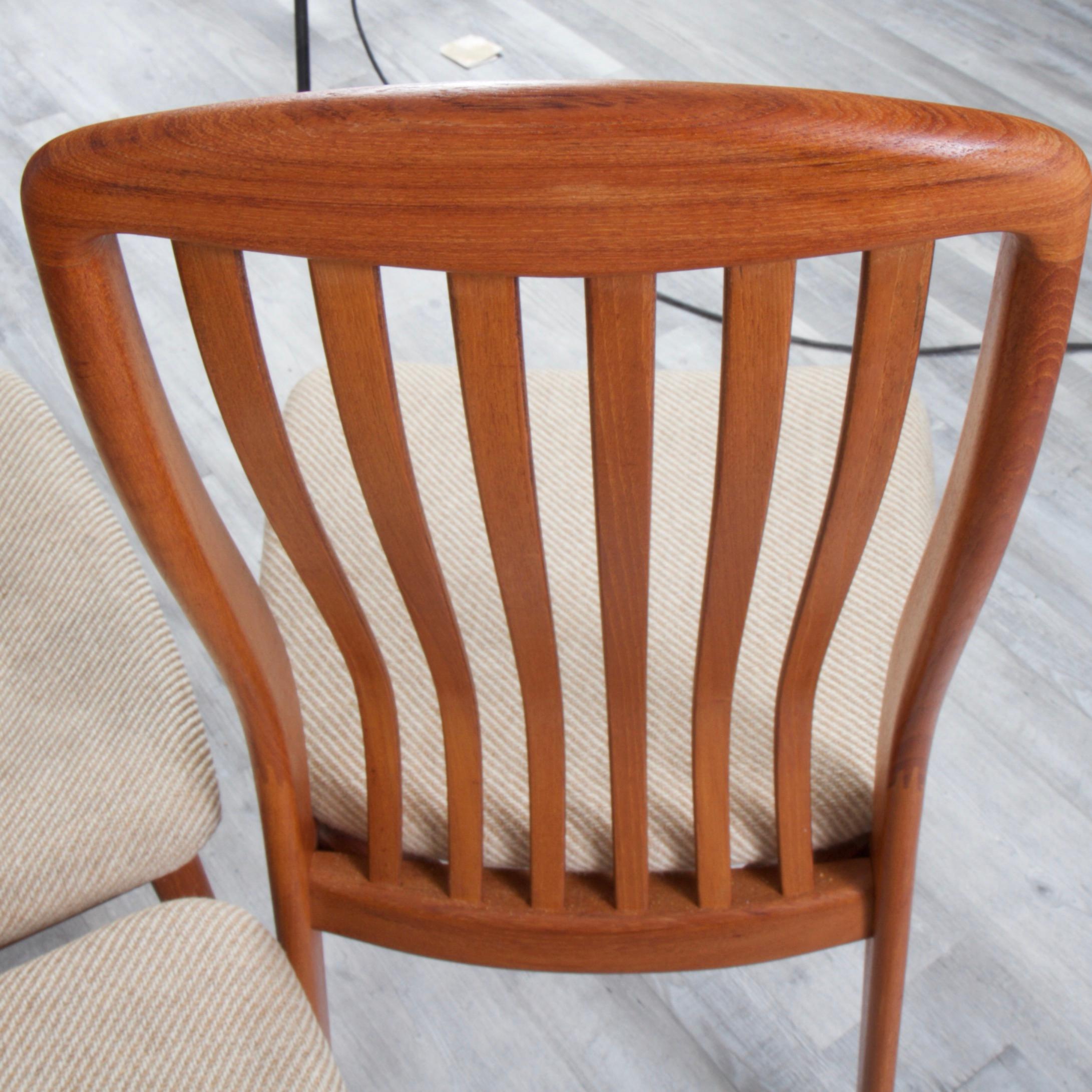 Mid-Century Modern Benny Linden Teak Dining Chairs For Sale