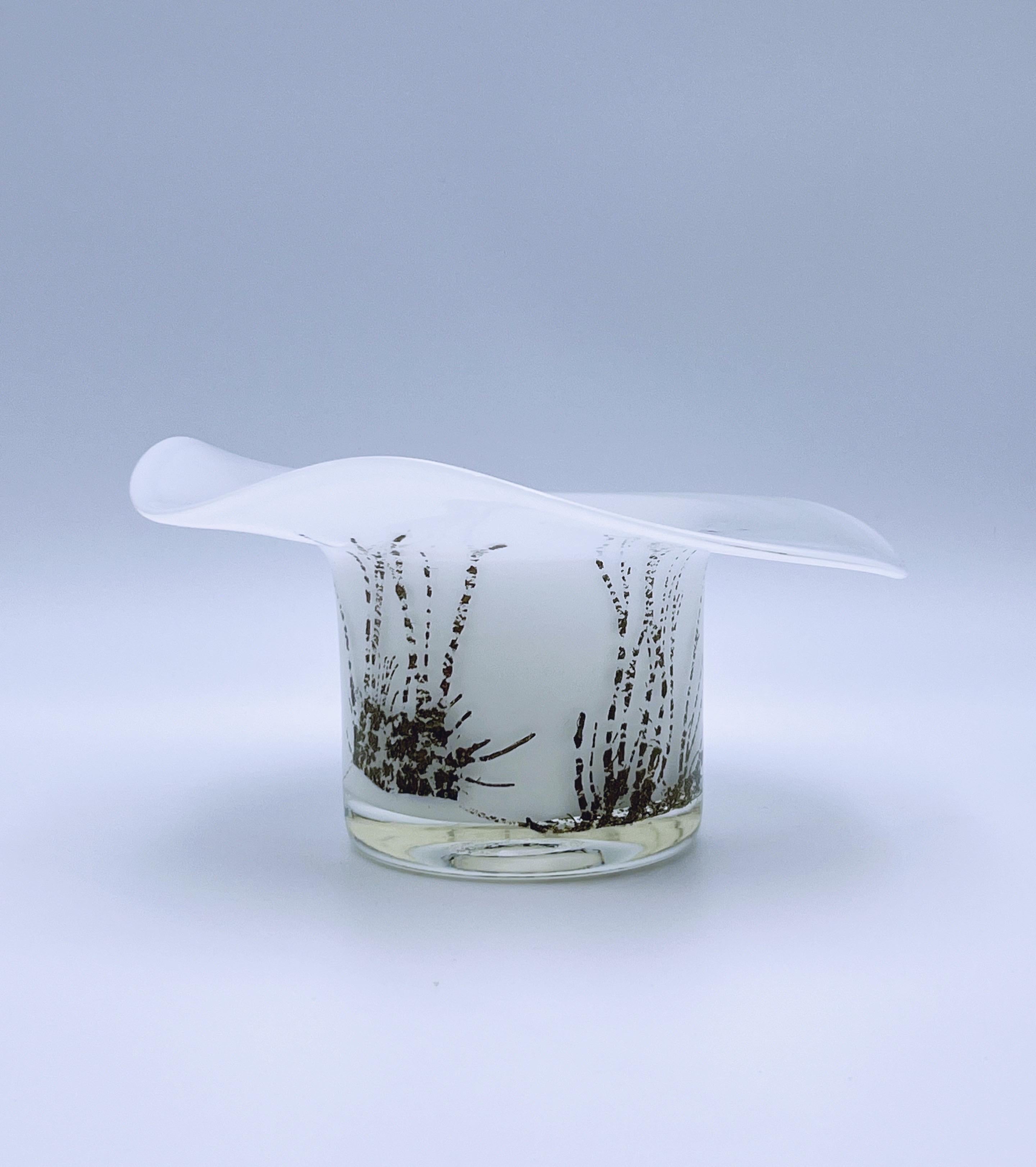 Scandinavo moderno Benny Motzfeldt (1909-1996) per PLUS Norway, vaso in vetro artistico norvegese degli anni 1970/80 in vendita