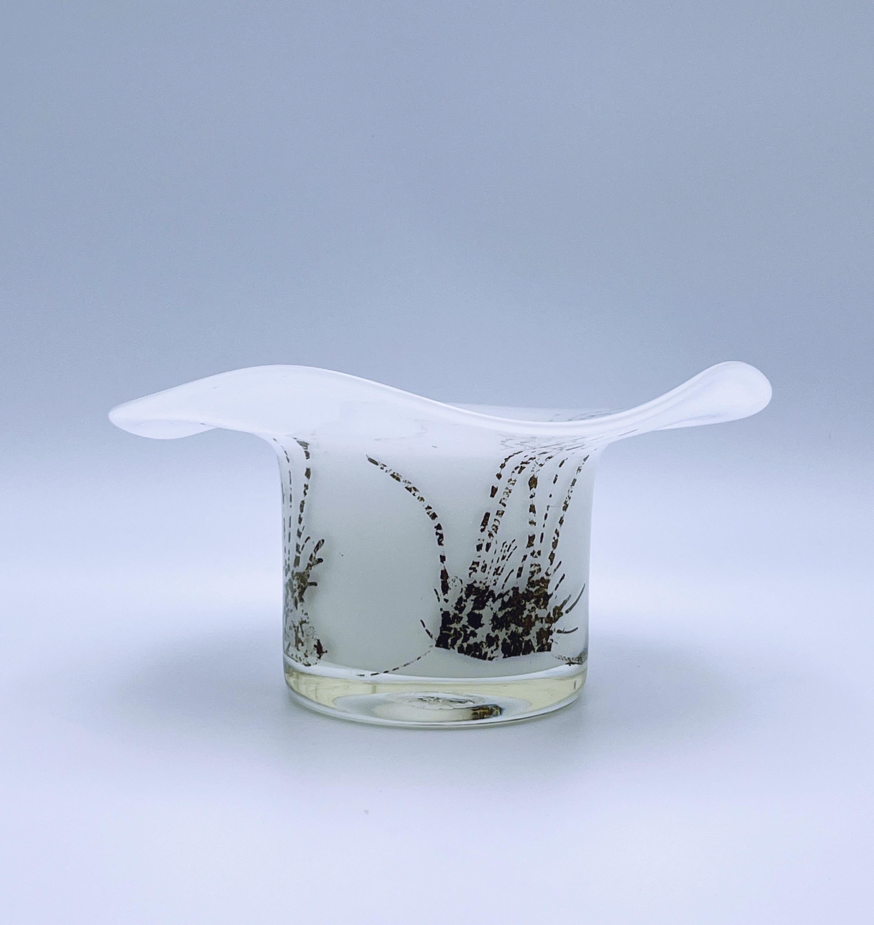 Norvegese Benny Motzfeldt (1909-1996) per PLUS Norway, vaso in vetro artistico norvegese degli anni 1970/80 in vendita