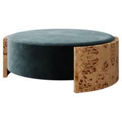 Benoit Coffee Table Ottoman in Performance Velvets by Christiane Lemieux