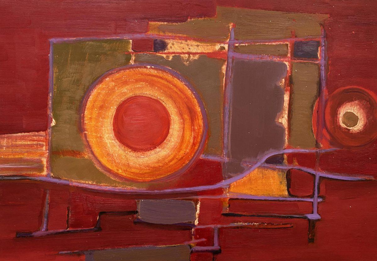 Benoît Gilsoul Abstract Painting - Untitled, Warm Composition III