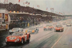 " Racing passion ", Painting, Oil on Canvas