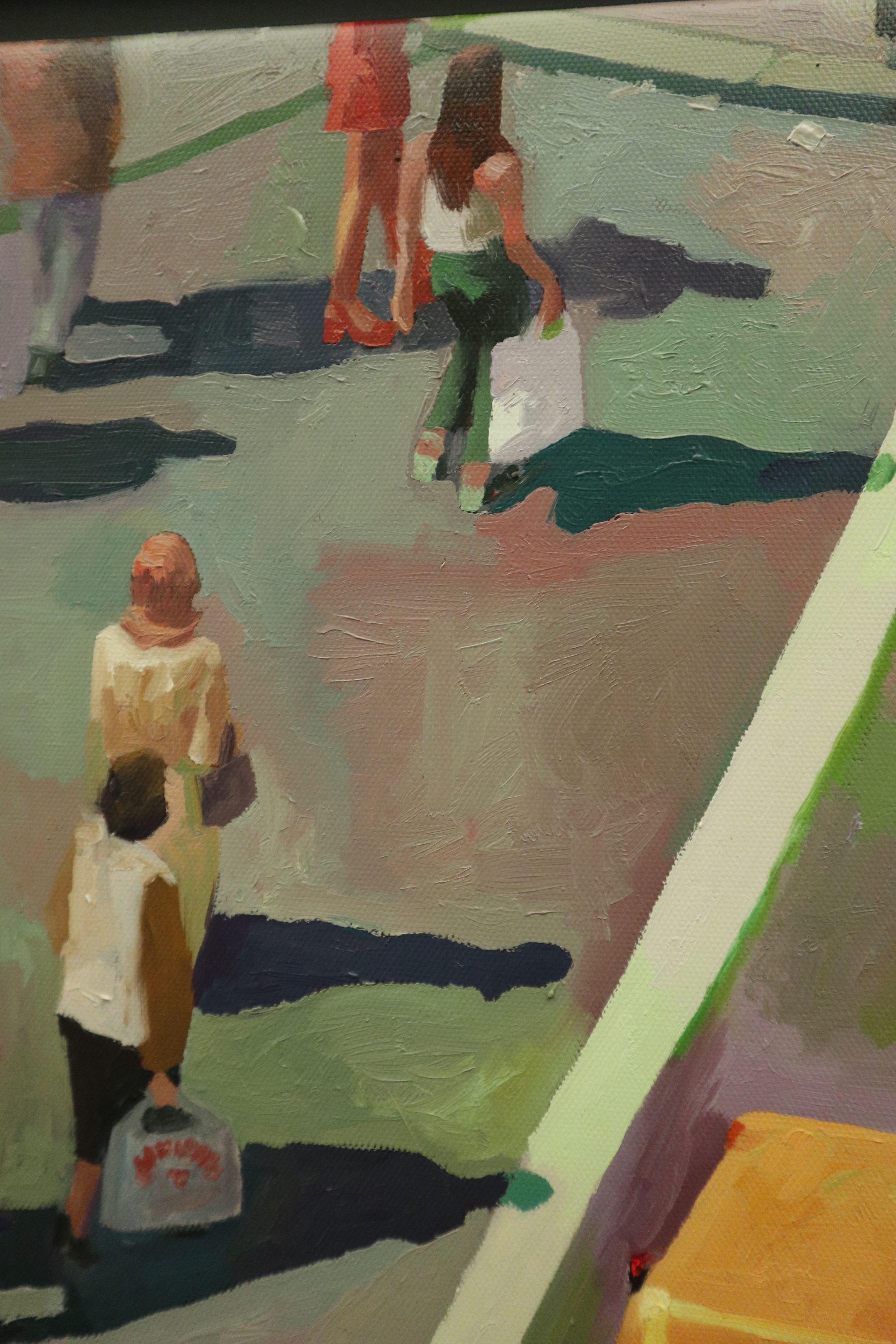 „ Vue de haut“, Gemälde, Öl auf Leinwand im Angebot 1