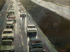 "LumiÃ¨re d'asphalte ", Painting, Oil on Canvas