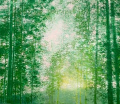 Foret en rose vert