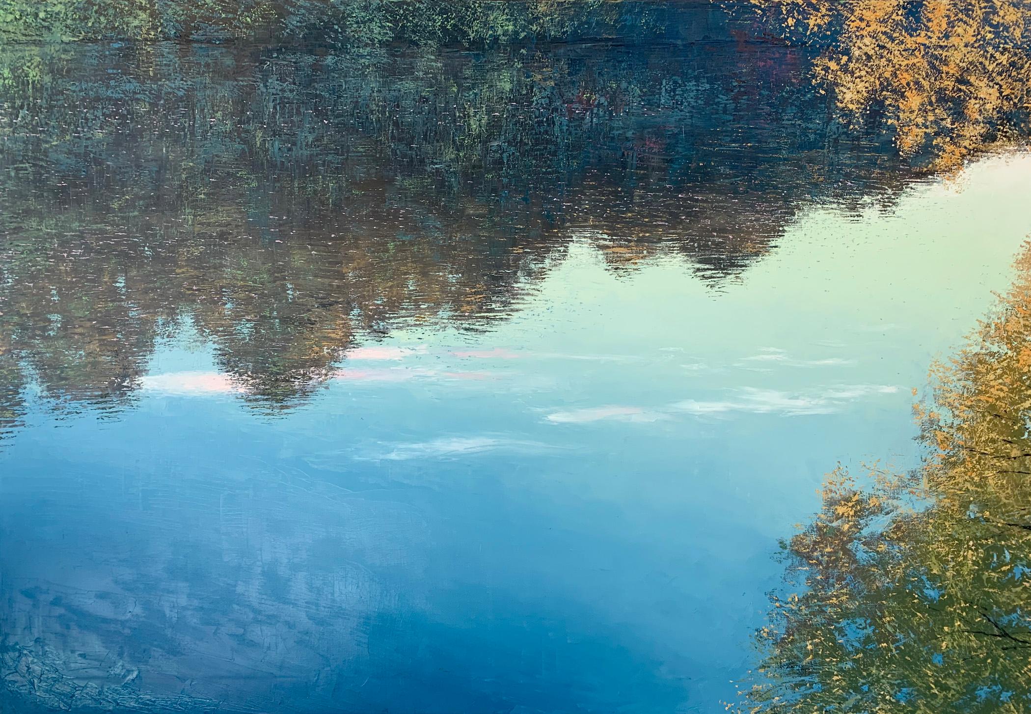 Benoît Trimborn Landscape Painting – La nuit claire