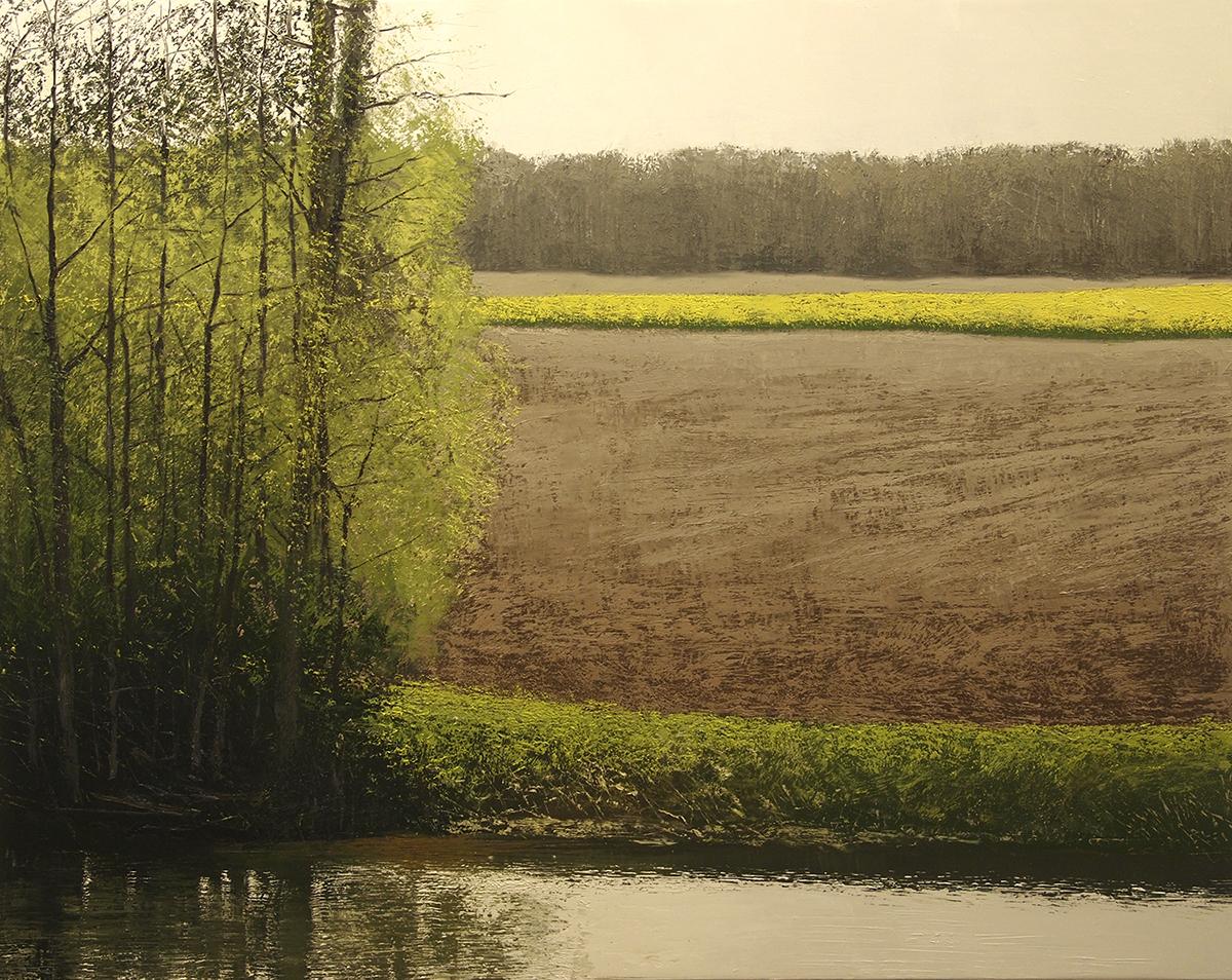 Le ruisseau et le printemps – Painting von Benoît Trimborn