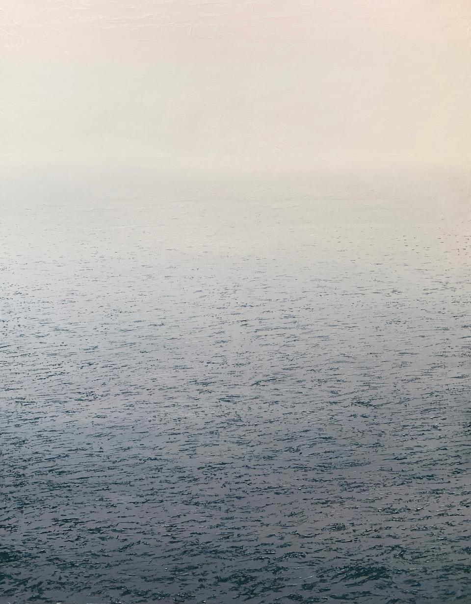 mer dans une brume claire