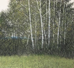 Benoit Trimborn - Montagnes et Bouleaux, oil paint on canvas Montagnes et Bouleaux, oil paint on canvas