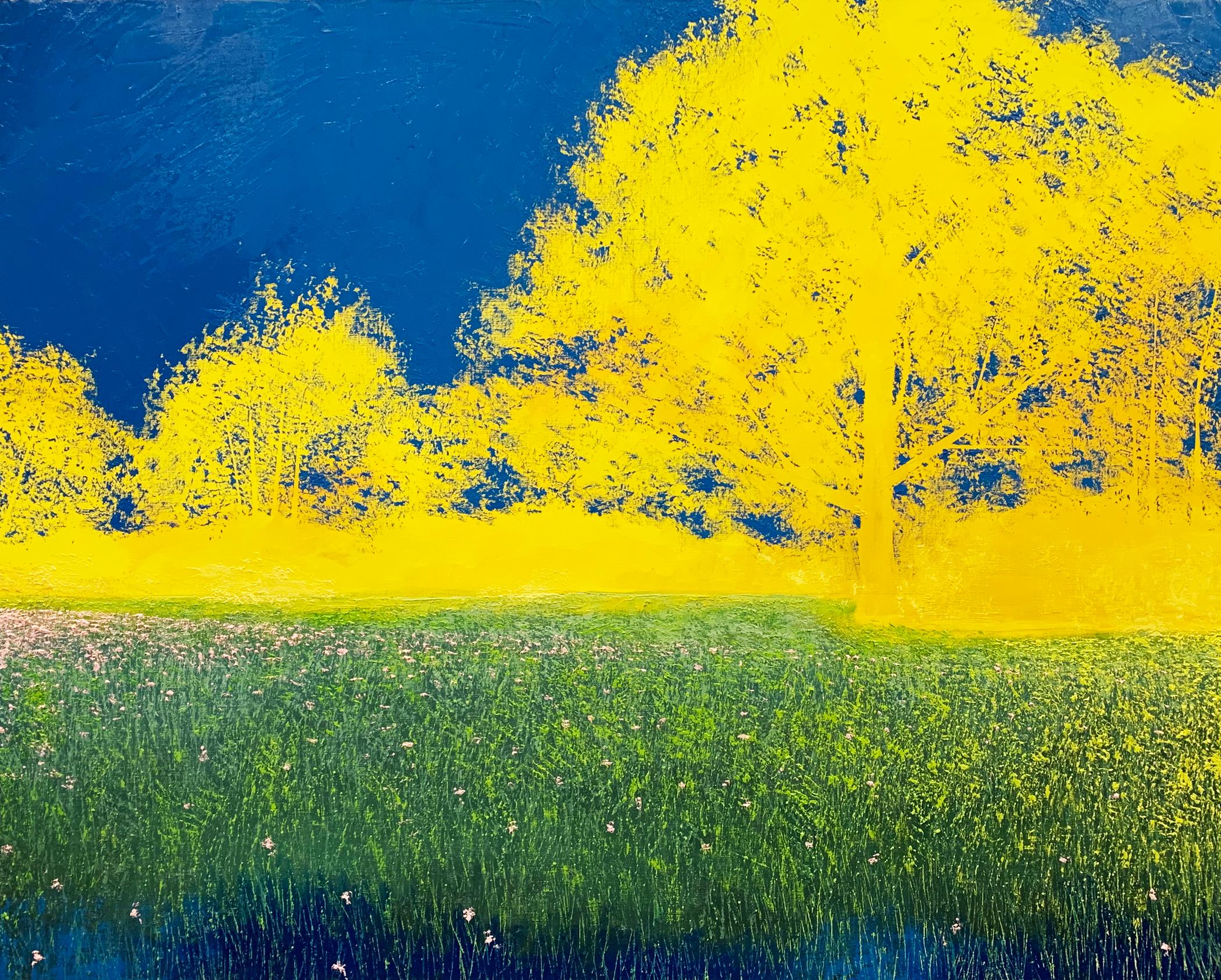 Landscape Painting Benoît Trimborn - Variation sur un champ de colza