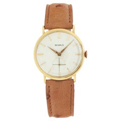 Benrus Classic 14k yellow gold Manual Wristwatch Ref 98260