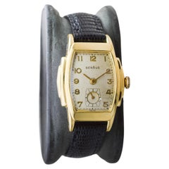 Benrus Gold-Filled Art Deco Watch circa, 1940's with Original Dial