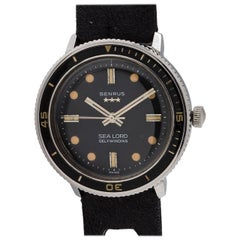 Retro Benrus stainless steel Sea Lord Diver's Wristwatch, circa 1960s