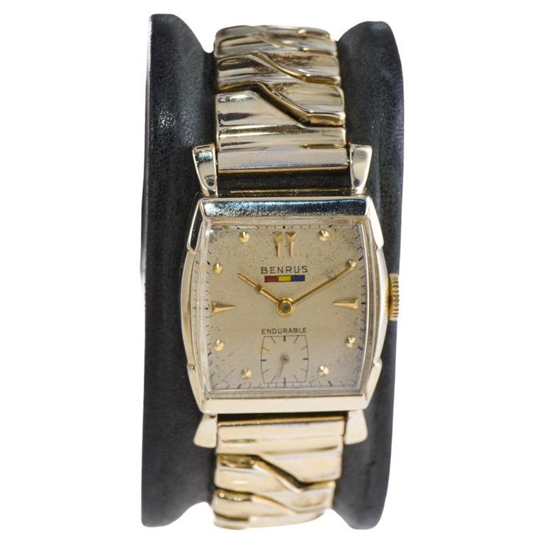 BENRUS Stunning Great Condition Vintage Yellow Gold wristwatch. 23502811__2024-02-15-18-14-09.  main image 3