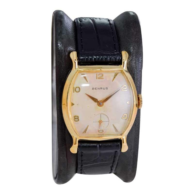 benrus watch vintage gold