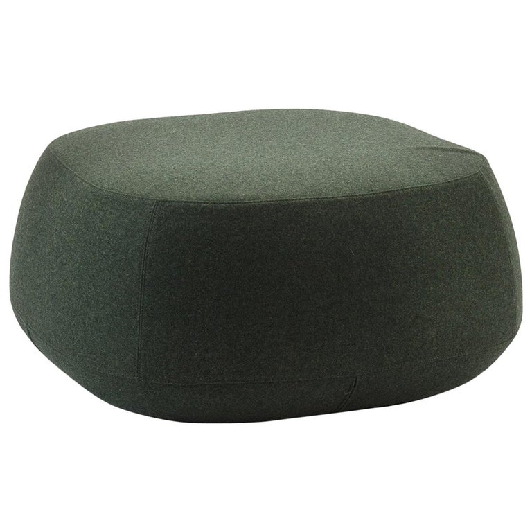 Bensen Ile Small Square Pouf Ottoman For Sale at 1stdibs