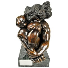 Benson A. Selzer, Femme IX, sculpture contemporaine en bronze patiné, années 1980