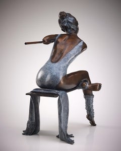 Contemporary Ballerina Sculpture of a Dancer 'Last Dance' by Benson Landes