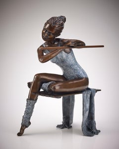 Contemporary Ballerina Sculpture of a Dancer 'Last Dance' by Benson Landes