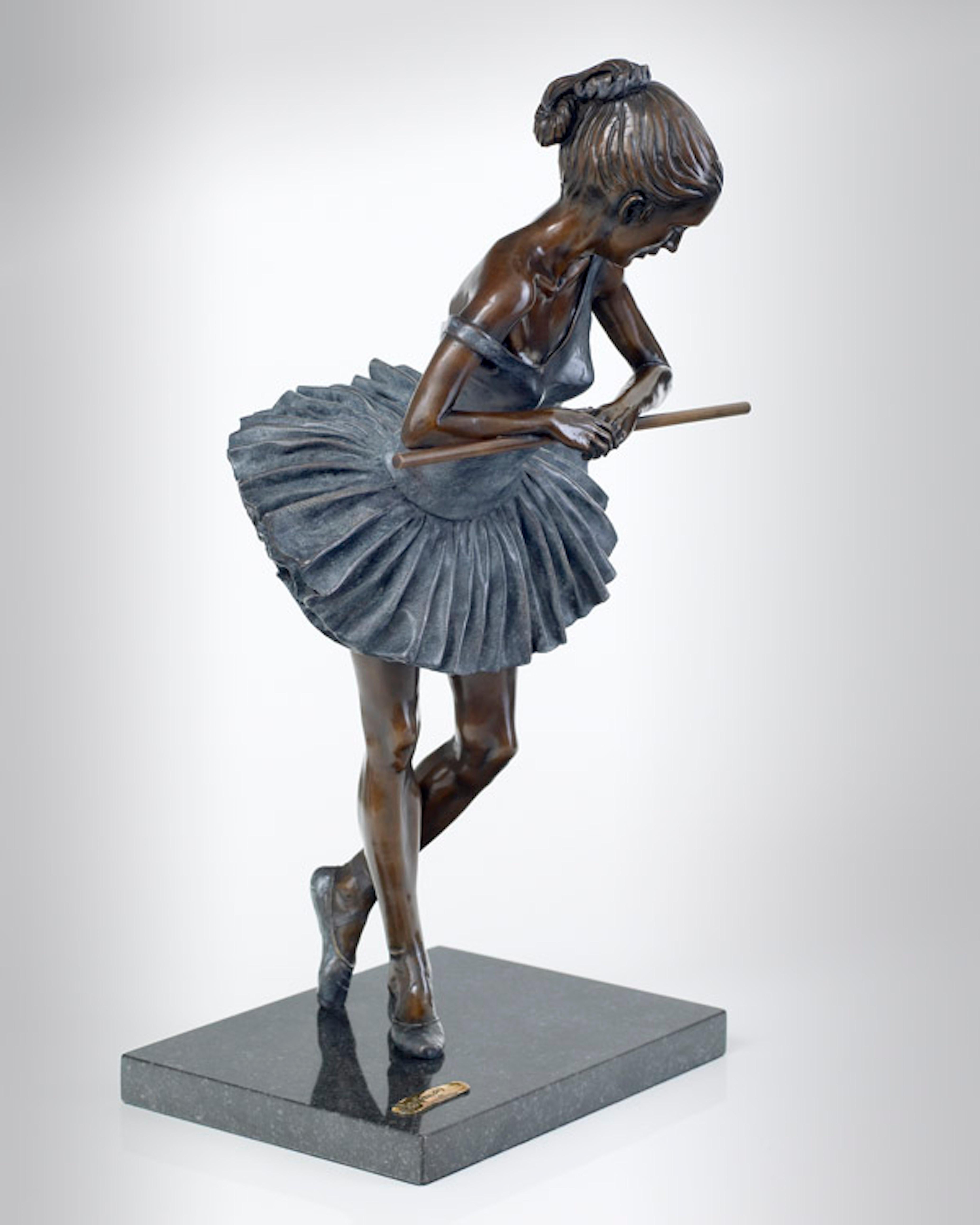 Contemporary  Solid Bronze sculpture of a ballerina 'Tutu' by Benson Landes 3