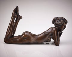 Solid Bronze Ballet Dancer Sculpture 'Meditation' by Benson Landes