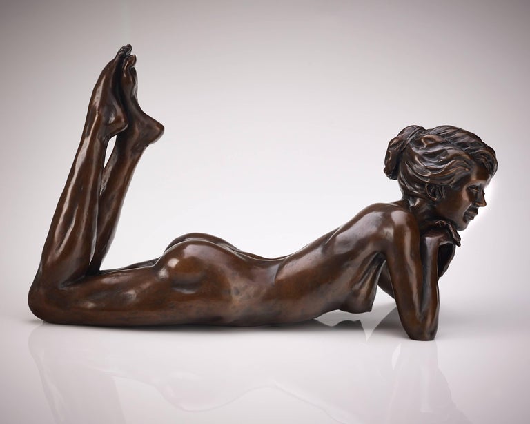 'Meditation' is a tasteful and demure nude of a ballet dancer. The poise and elegance of the dancer are exquisite!

For Benson Landes, sculpture was most definitely a passion. His oeuvre of cast bronzes is populated with ‘off duty’ ballet dancers,