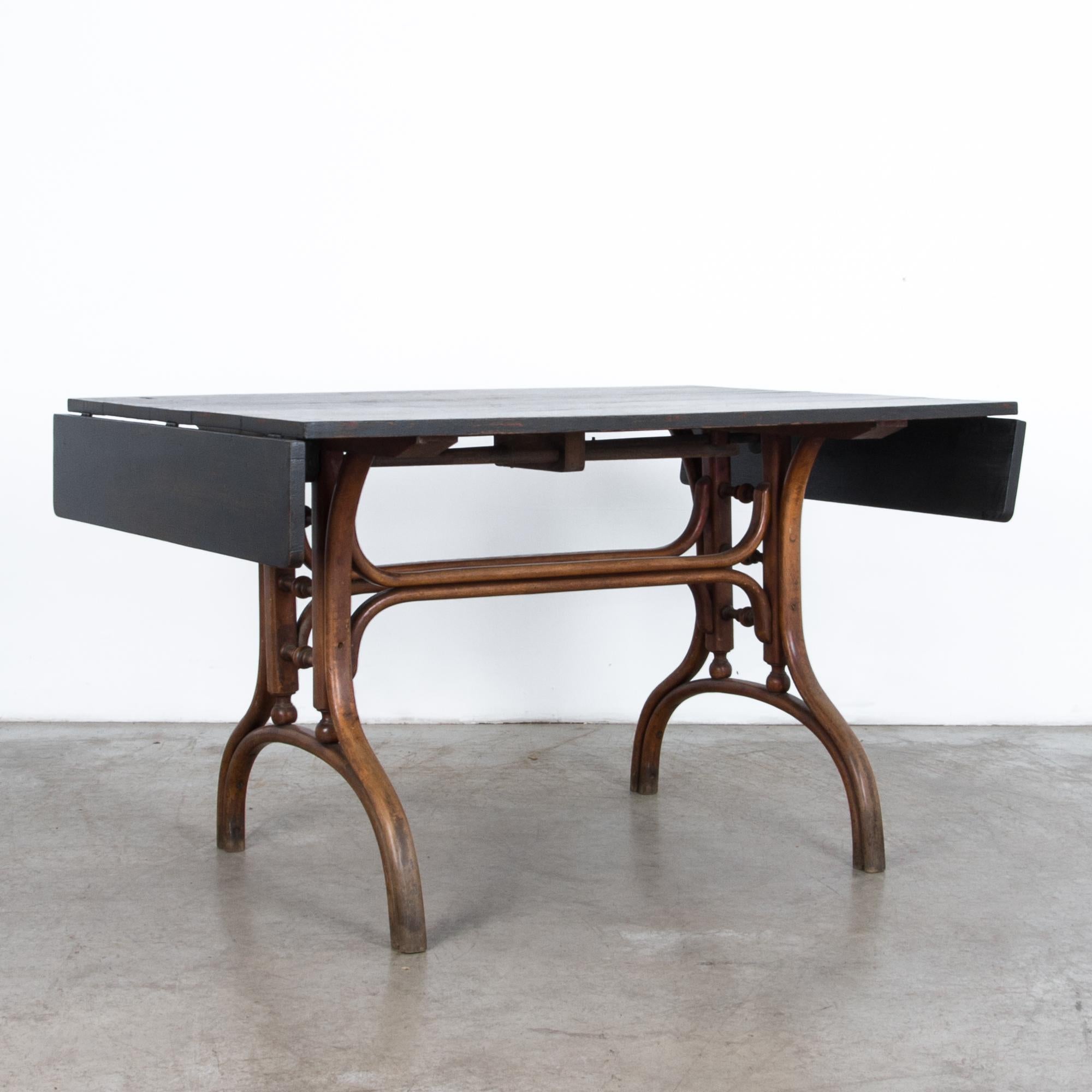 Early 20th Century Bent Beech Drop-Leaf Table