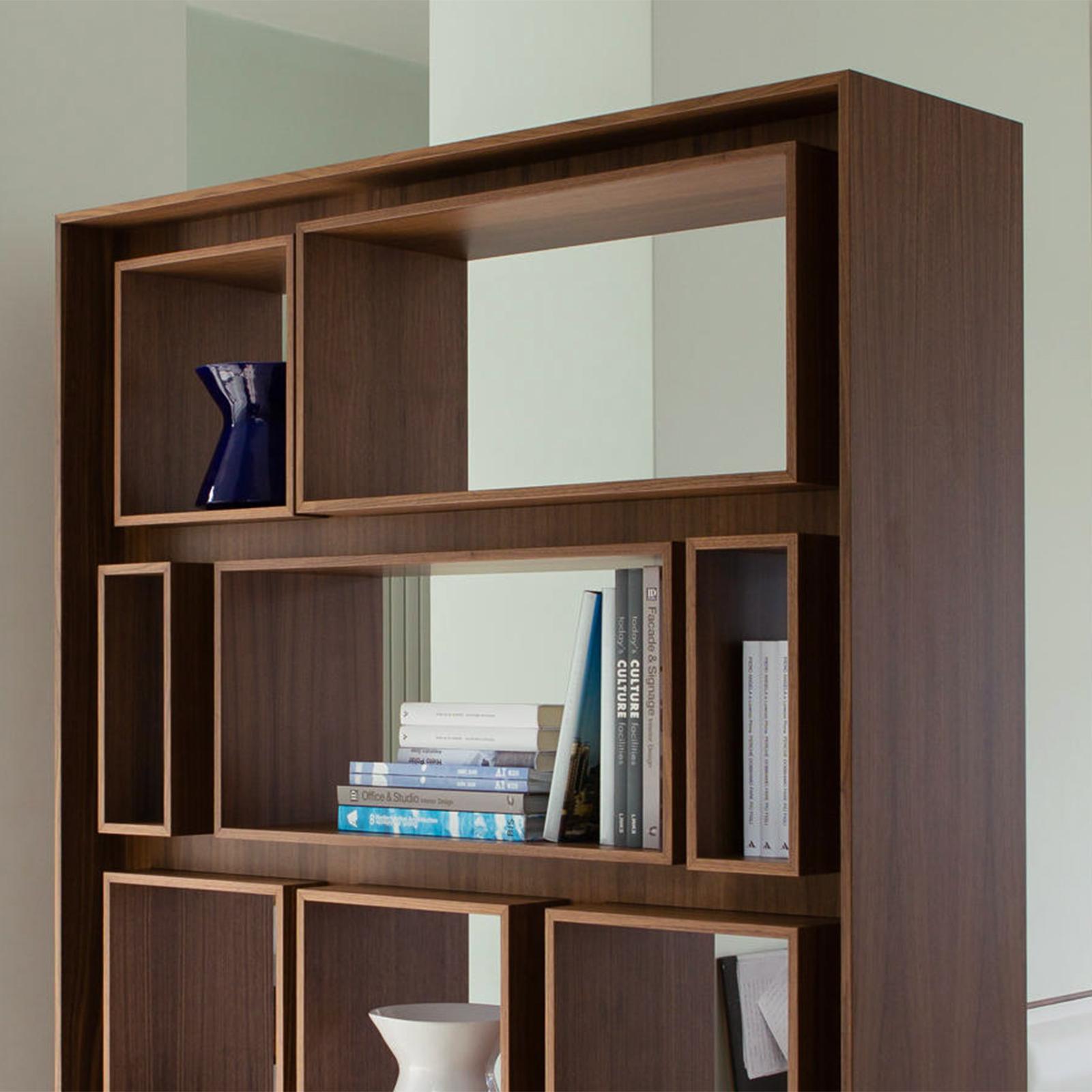 Hand-Crafted Bent Bookcase For Sale