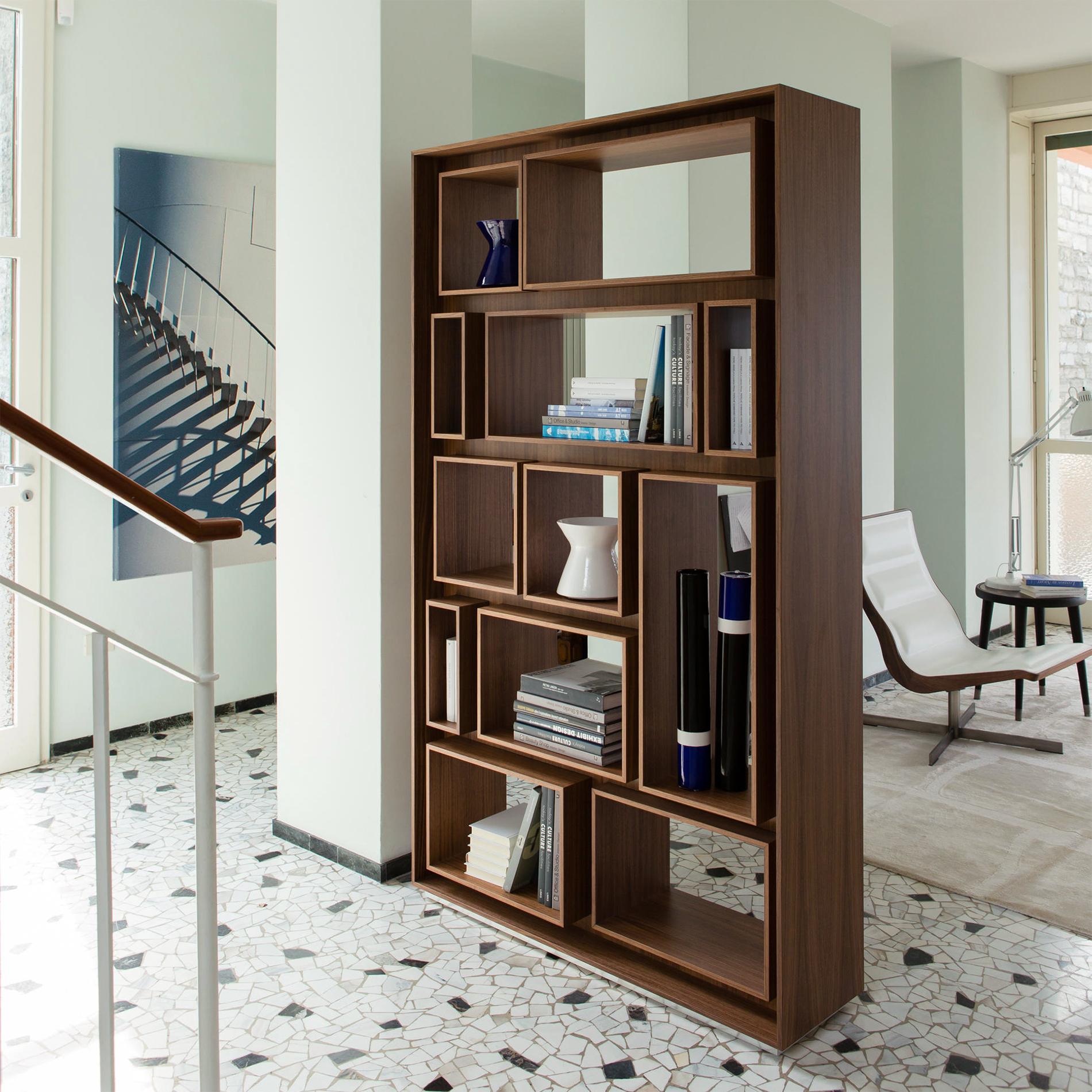 Contemporary Bent Bookcase For Sale