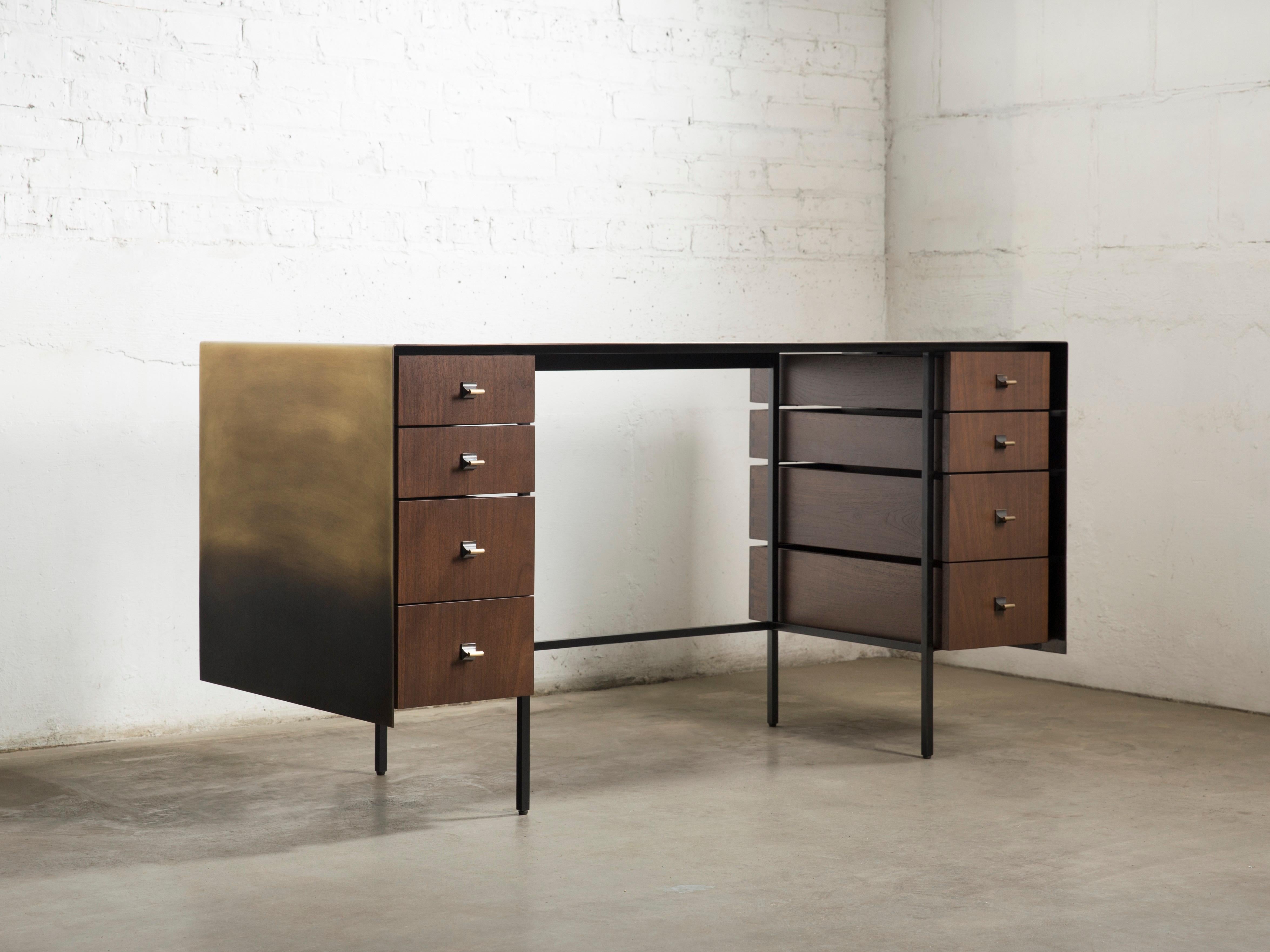 Post-Modern Bent Desk by Gentner Design For Sale
