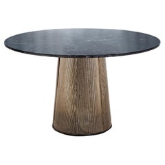 Bent Dining Table Medium Black Smoky Grey by Pulpo