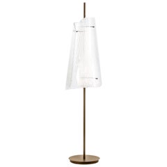 Bent Floor Light, European, Minimalist, Transparent, German, Lighting, Bent One