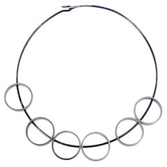 Bent Gabrielsen for Hans Hansen Sterling Silver Kinetic Necklace 1960s