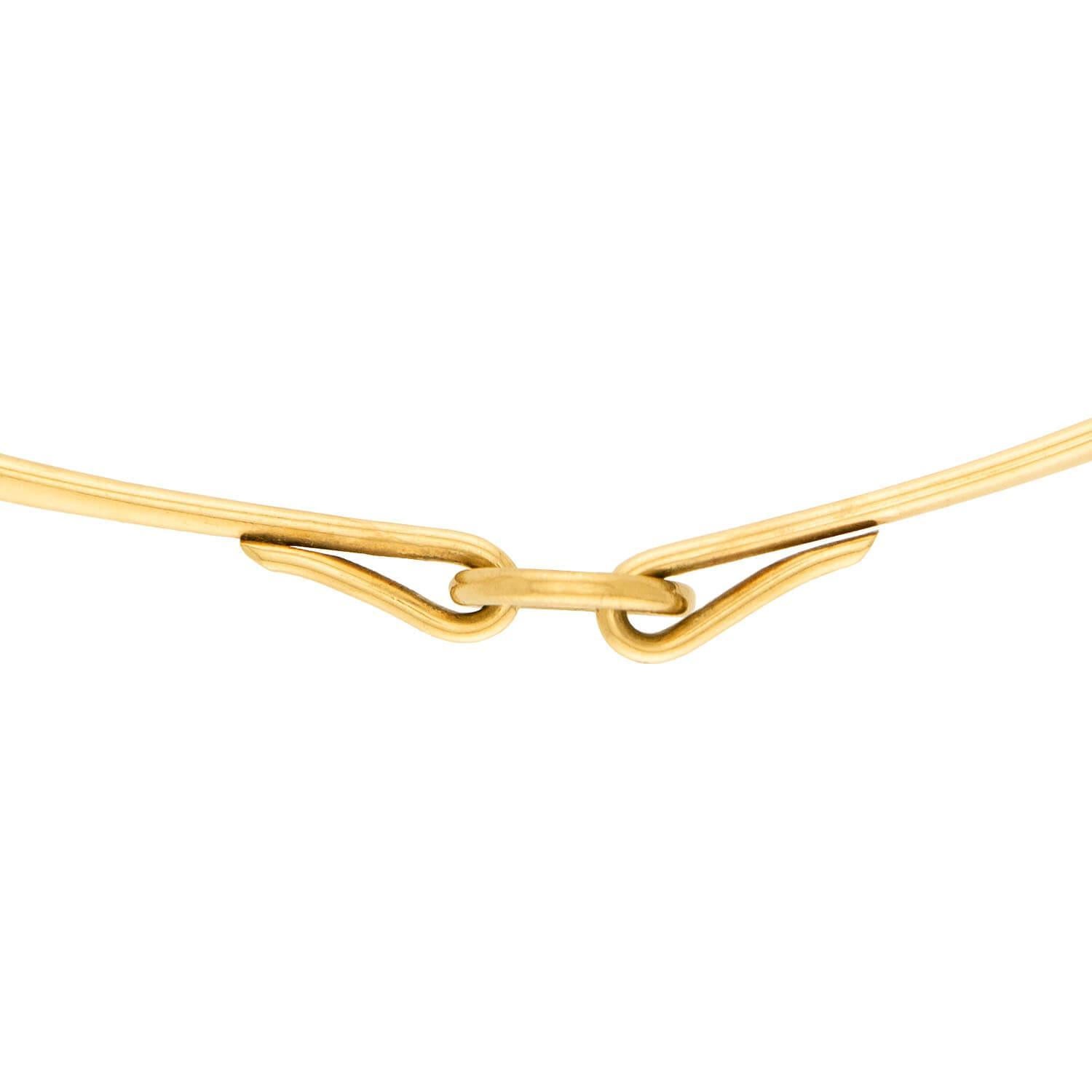 BENT GABRIELSEN Vintage 18k Collar Necklace In Good Condition For Sale In Narberth, PA
