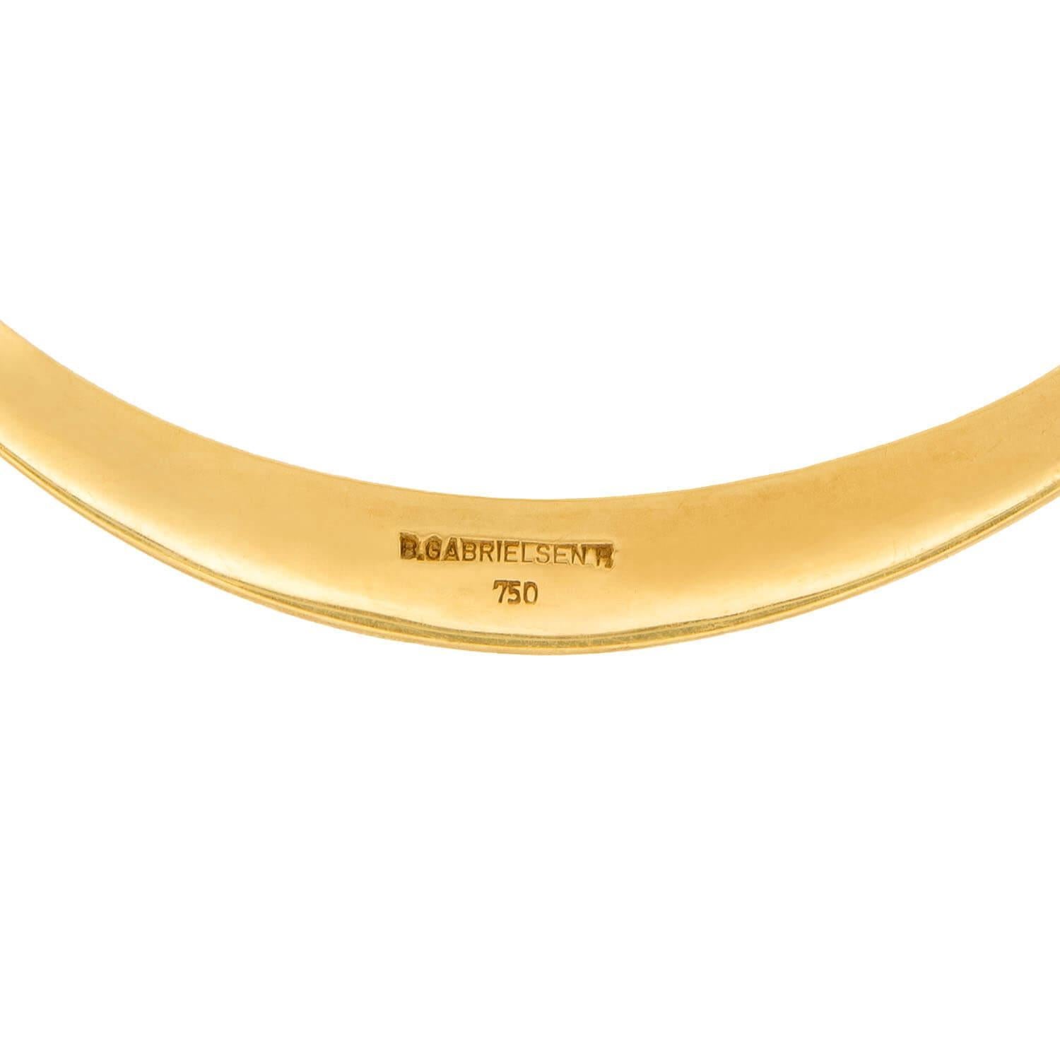 BENT GABRIELSEN Vintage 18k Collar Necklace For Sale 1
