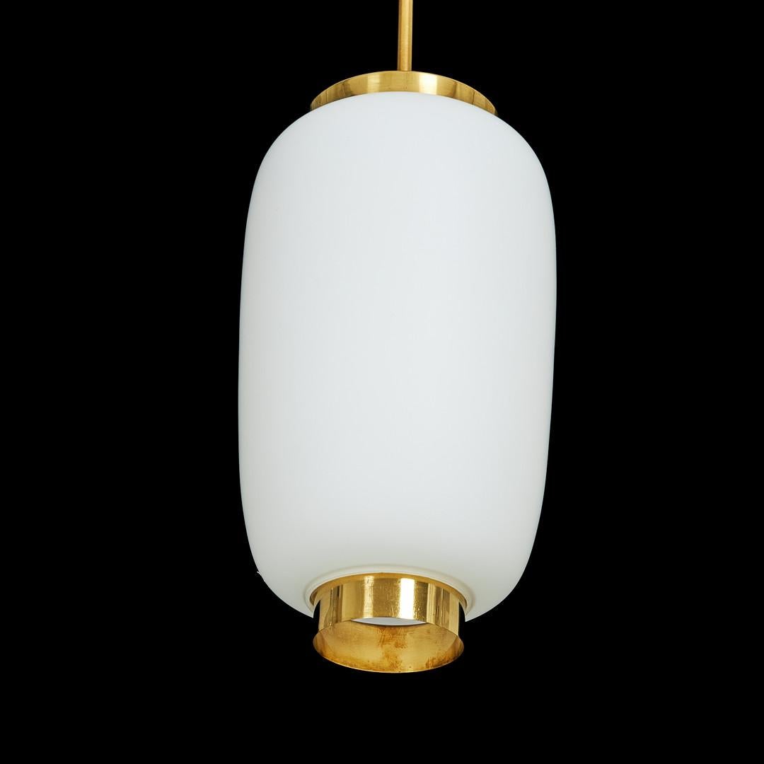 Gebogen Kalrby Vintage  XXL-Messing  Glas Royal Pendelleuchte  Lyfa Dänemark (Dänisch) im Angebot
