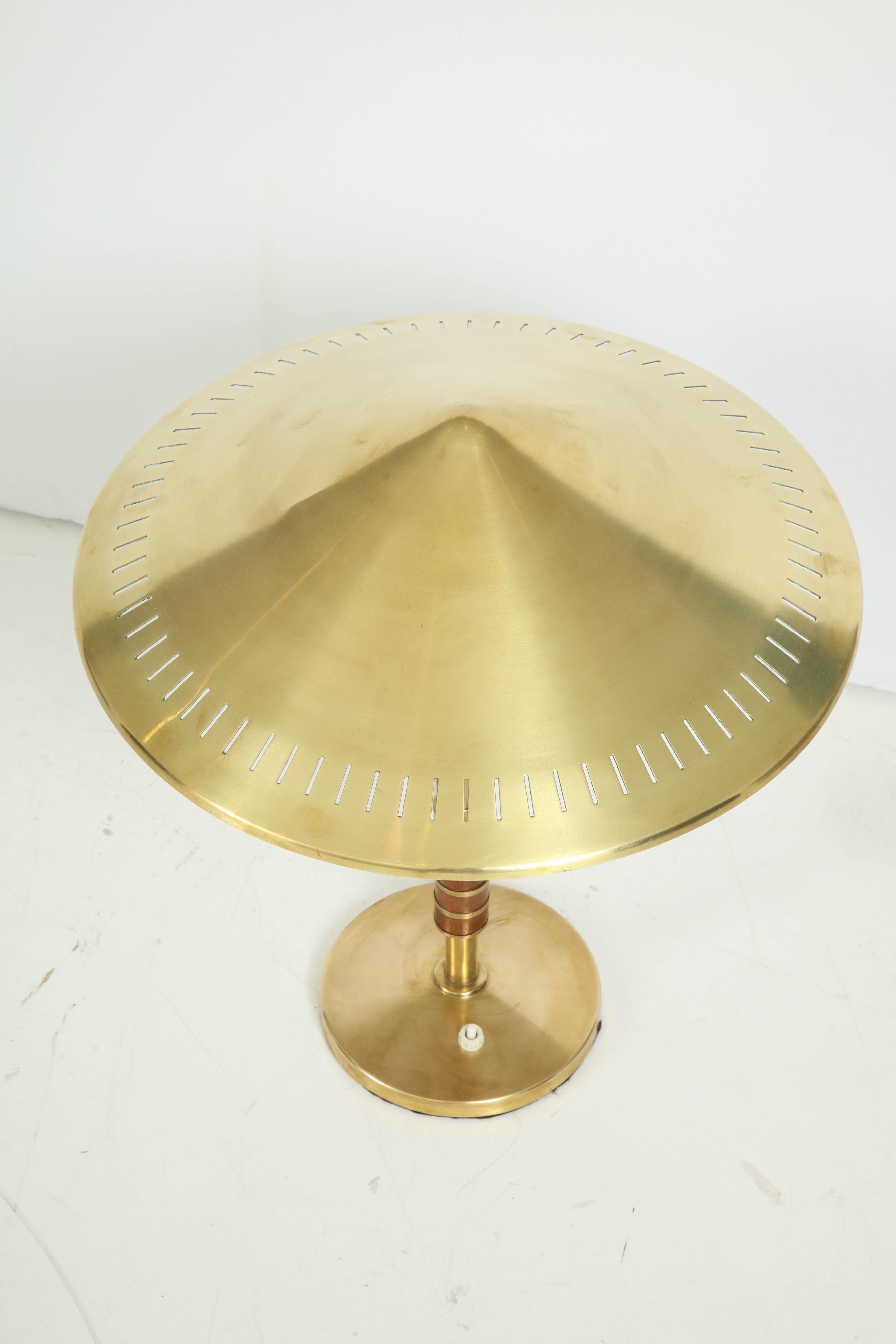 Danish Bent Karlby Brass Table Lamp for Lyfa, circa 1956