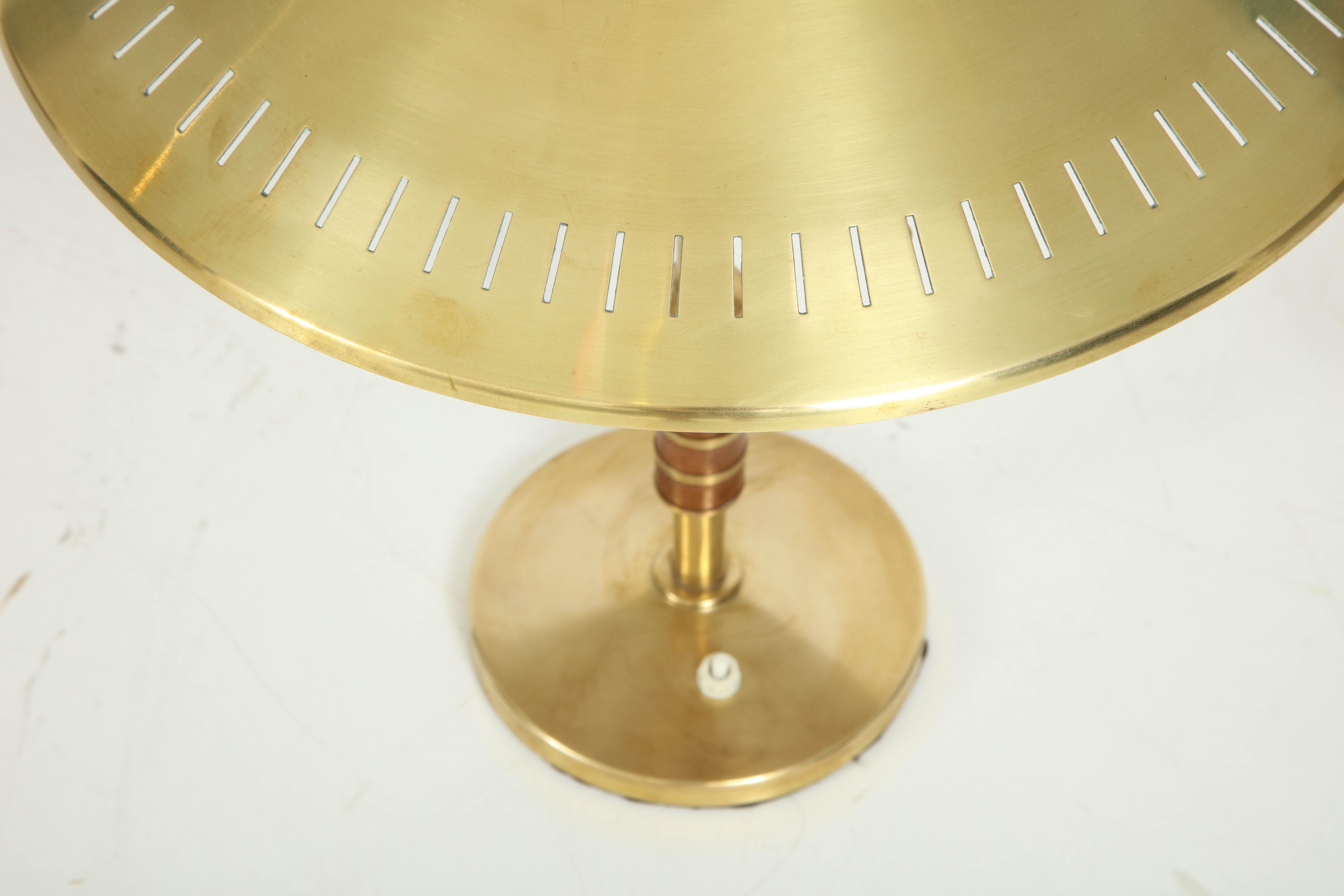 Bent Karlby Brass Table Lamp for Lyfa, circa 1956 In Good Condition In New York, NY