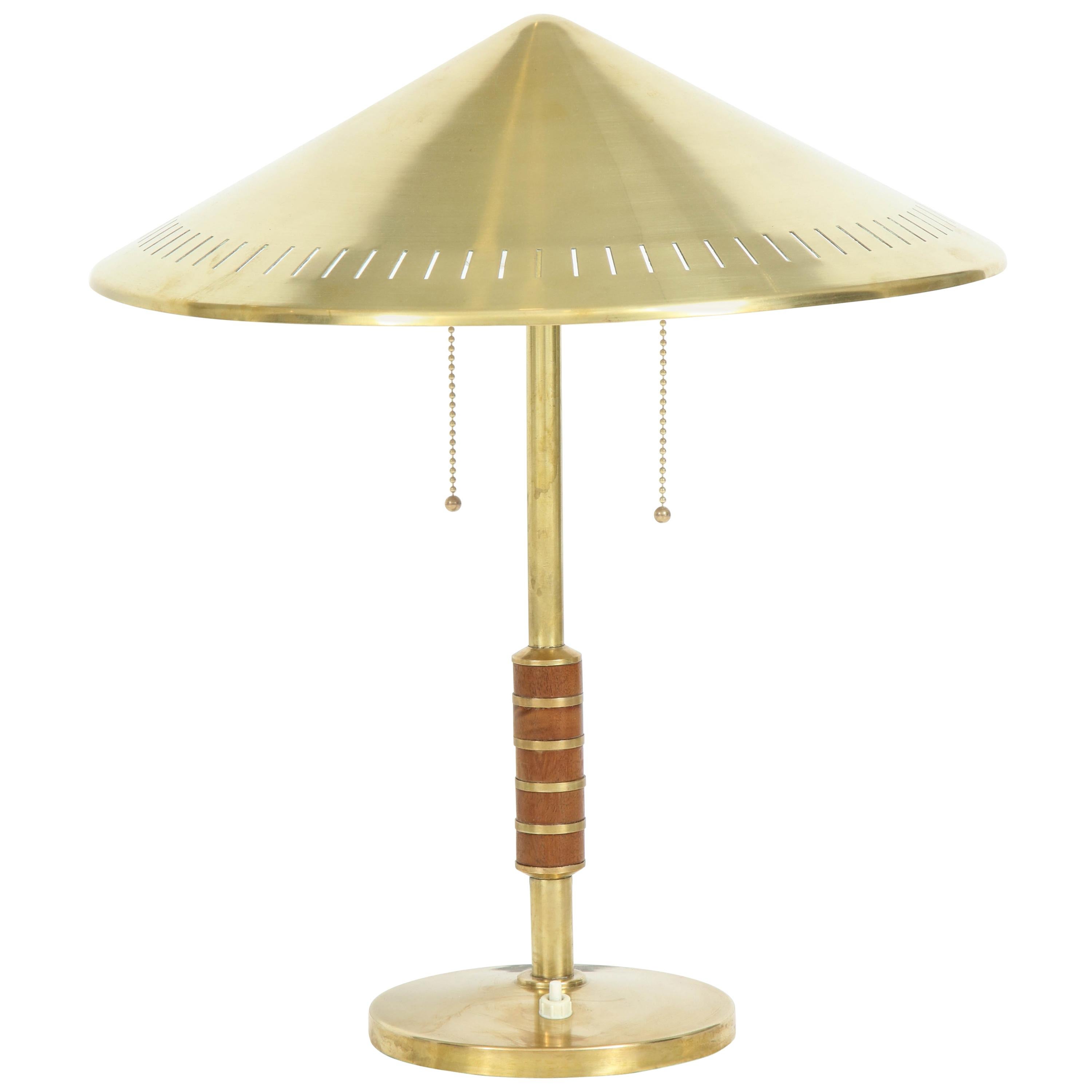 Bent Karlby Brass Table Lamp for Lyfa, circa 1956