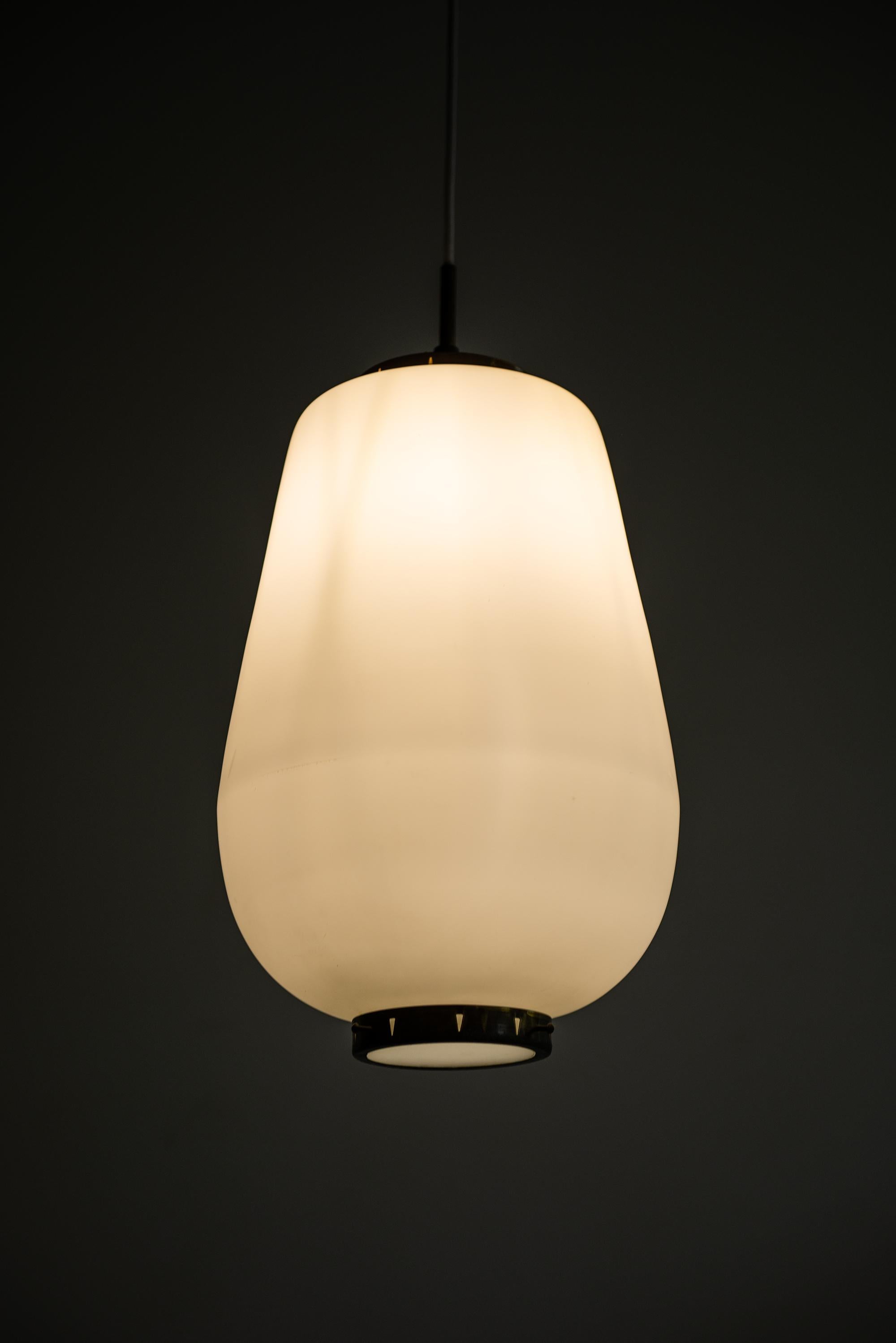 Scandinavian Modern Bent Karlby Ceiling Lamp Produced by Lyfa in Denmark For Sale