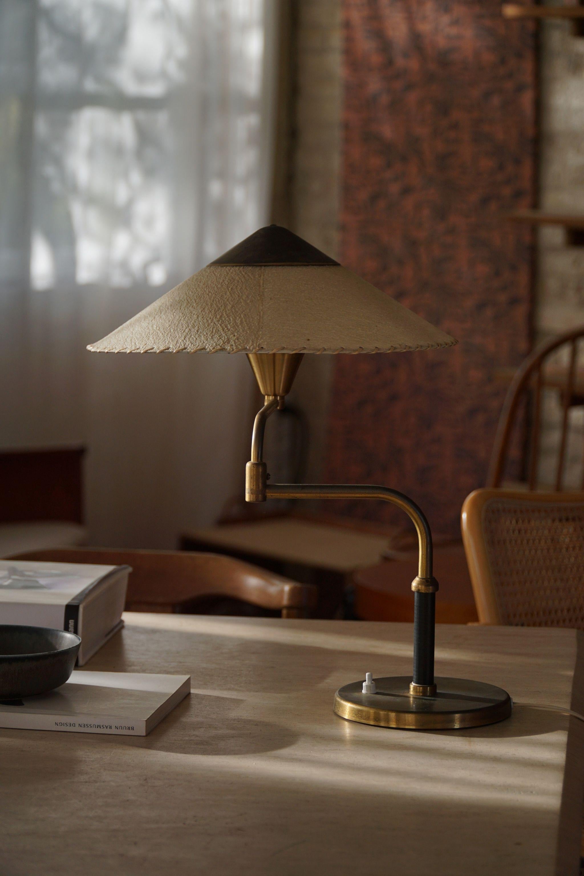 Bent Karlby pour LYFA, lampe de table réglable, modernité danoise du milieu du siècle dernier, années 1950 5