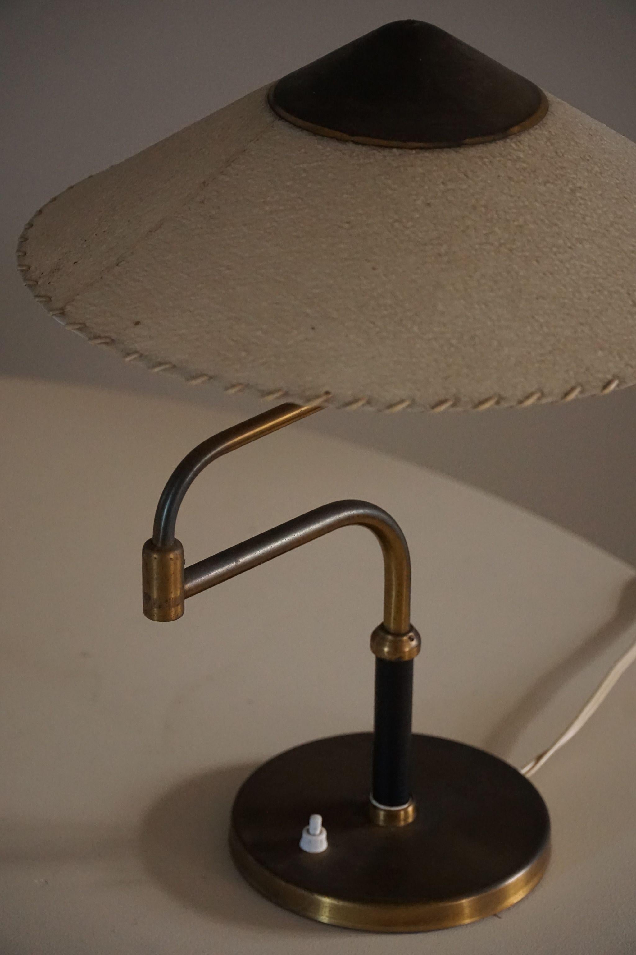 Bent Karlby pour LYFA, lampe de table réglable, modernité danoise du milieu du siècle dernier, années 1950 2