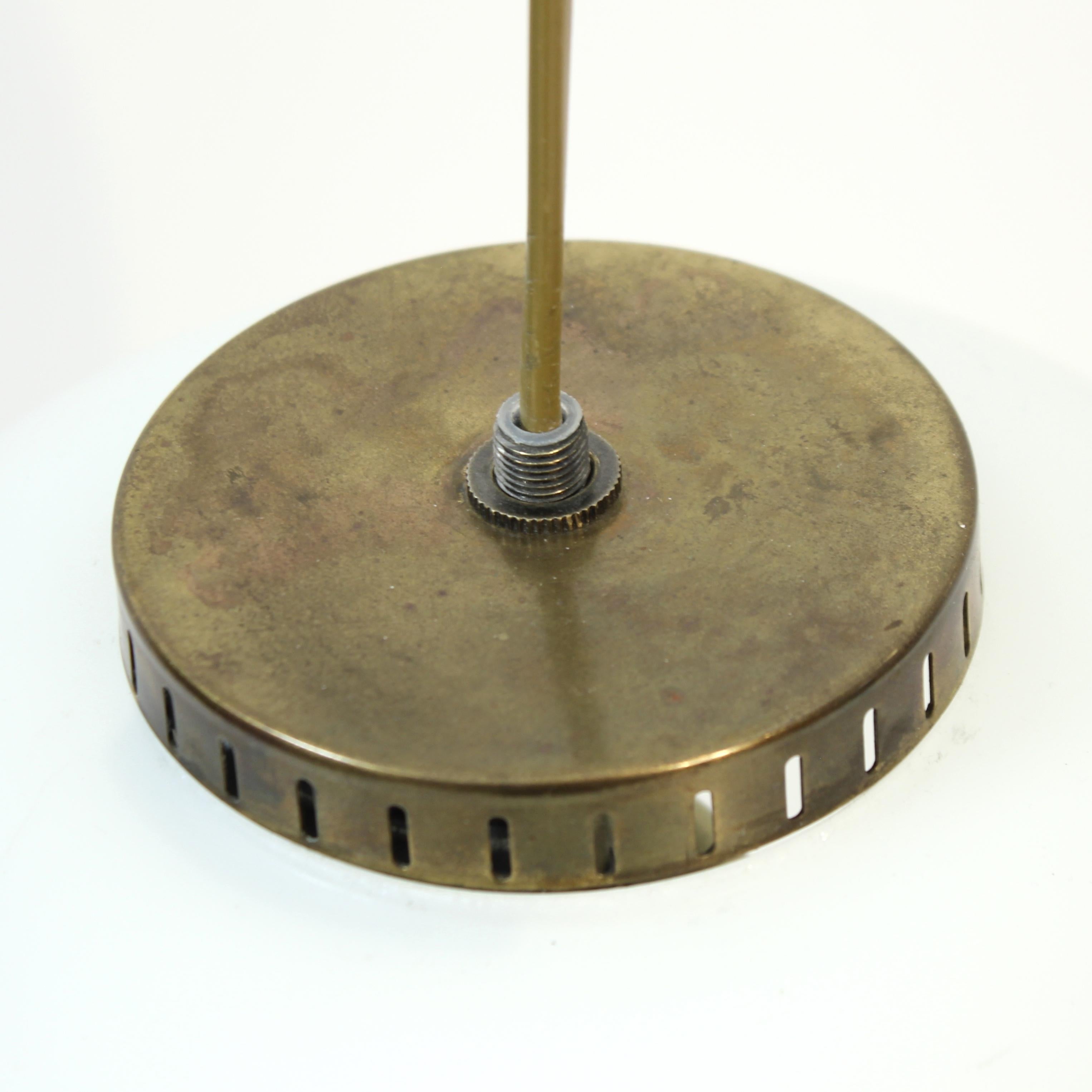 Brass Bent Karlby, mid-size Kina pendant for LYFA, 1960s