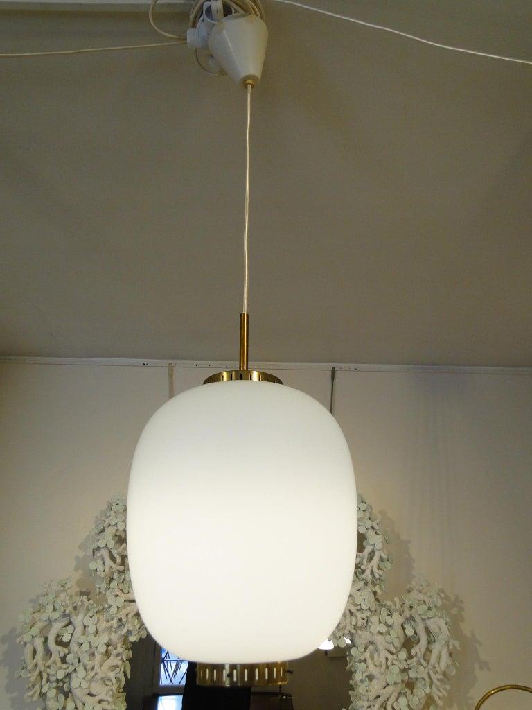 Bent Karlby Jahrgang  XXL Messing Glas Kina Anhänger  für Lyfa, Dänemark im Zustand „Gut“ im Angebot in Lège Cap Ferret, FR