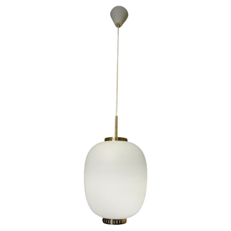 Bent Karlby Jahrgang  XXL Messing Glas Kina Anhänger  für Lyfa, Dänemark im Angebot