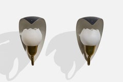 Bent Karlby, Luci da parete, Ottone, Metallo, Vetro, Danimarca, anni '1950
