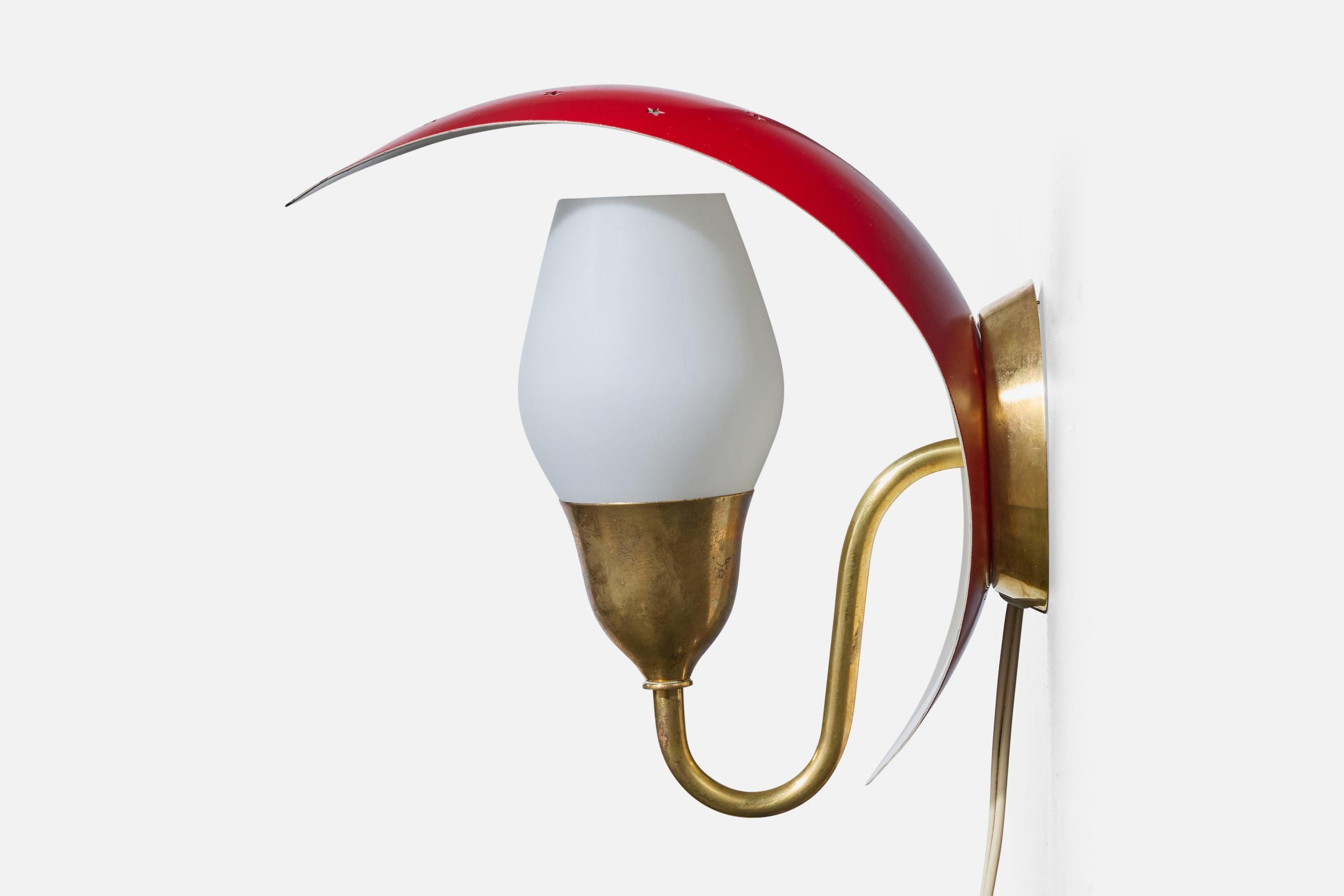 Bent Karlby, appliques, laiton, métal, verre, Danemark, années 1950 Bon état - En vente à High Point, NC