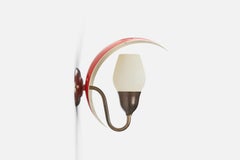 Bent Karlby, appliques murales, laiton, métal, verre dépoli, Danemark, années 1950